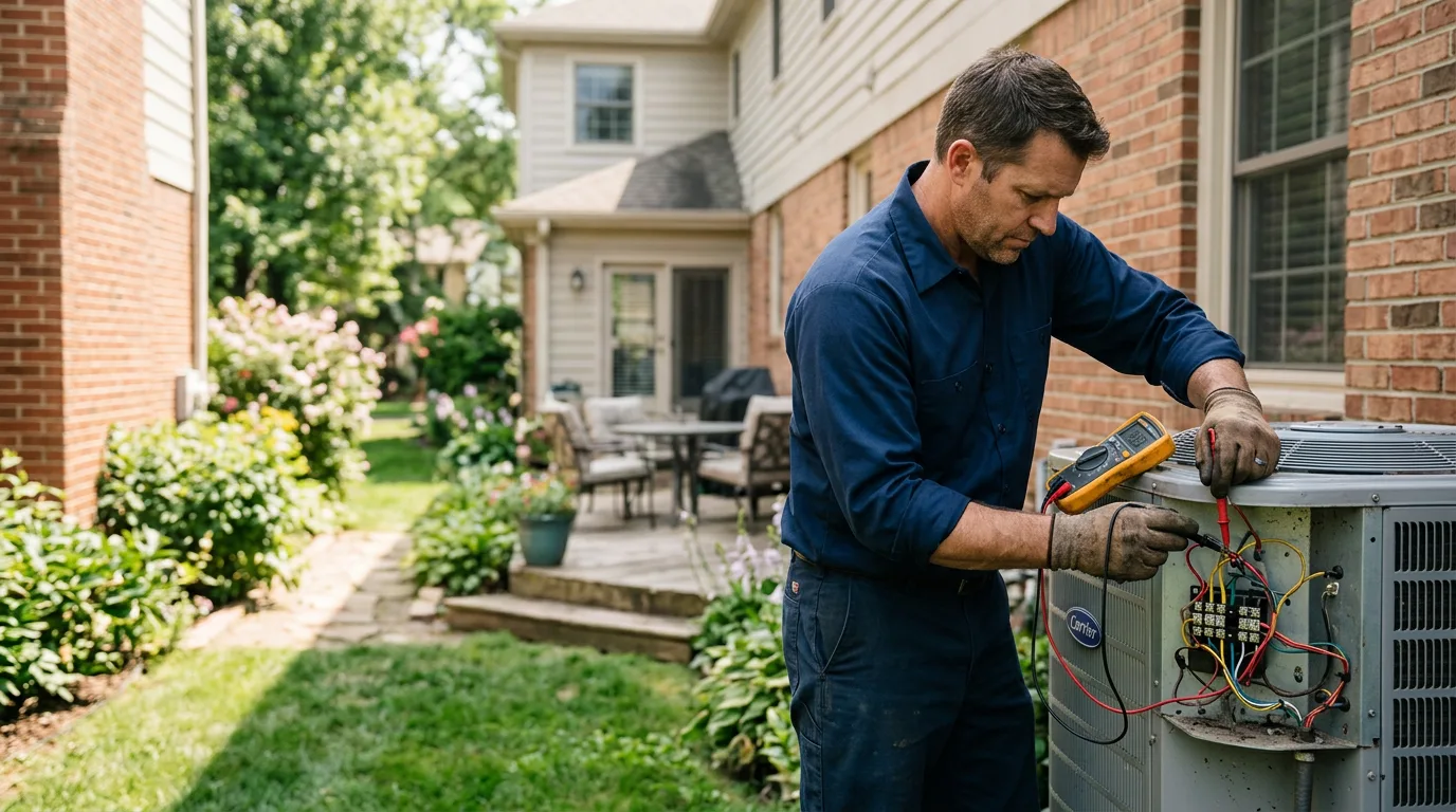 HVAC technician working near Canadian, OK